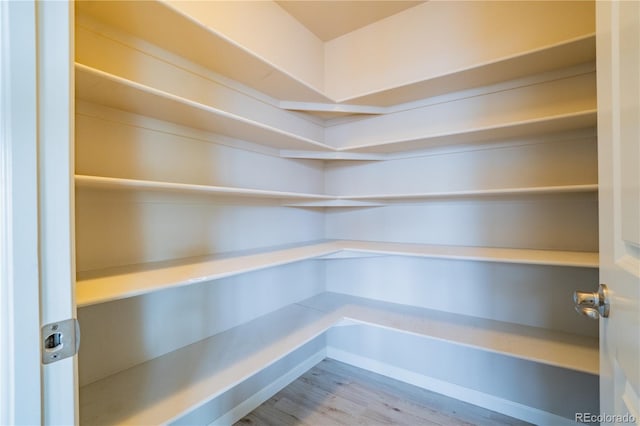 view of storage area