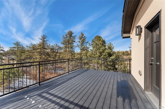 view of wooden terrace