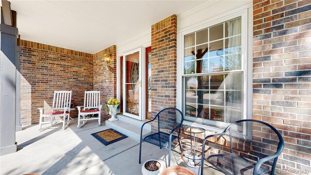 view of patio / terrace with a porch