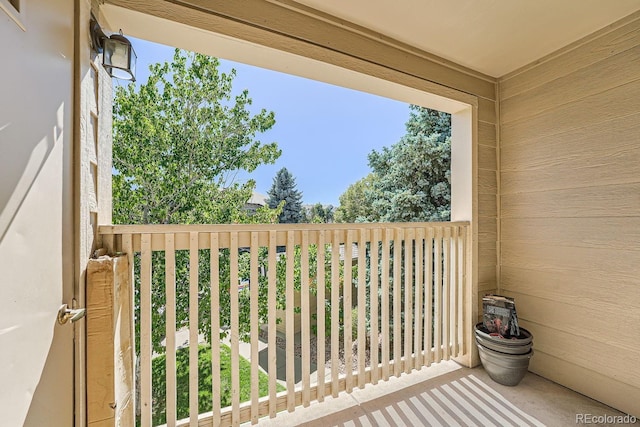 view of balcony