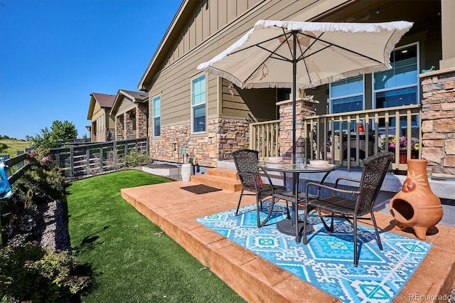2012 Sagerock Dr, Castle Pines, CO 80108 - view of patio / terrace