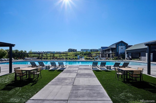 2012 Sagerock Dr, Castle Pines, CO 80108 - community pool with a yard