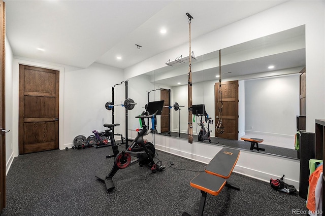 3057 S University Cir, Englewood, CO 80113 - workout area featuring recessed lighting and baseboards