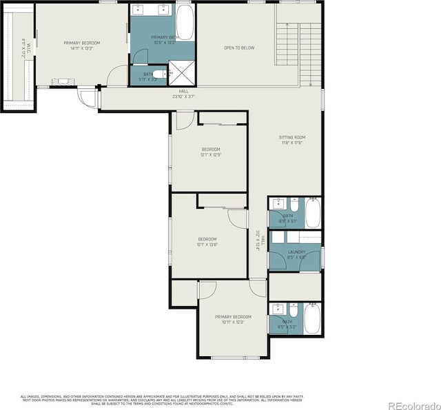 3057 S University Cir, Englewood, CO 80113 - view of floor plan / room layout