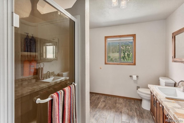 11679 US Highway 50, Howard, CO 81233 - full bath with toilet, vanity, wood finished floors, and plenty of natural light