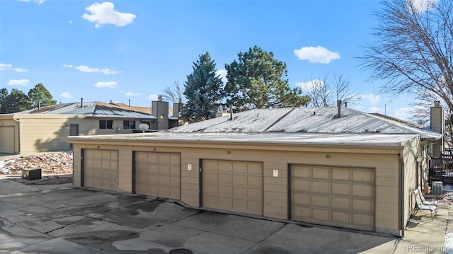 garage featuring central AC