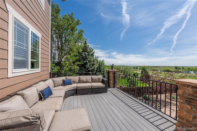 26741 E Arbor Dr, Aurora, CO 80016 - wooden terrace with outdoor lounge area