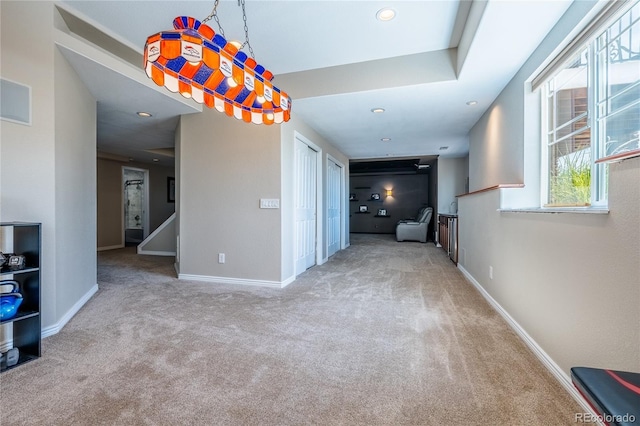 26741 E Arbor Dr, Aurora, CO 80016 - hallway featuring carpet floors, baseboards, and recessed lighting