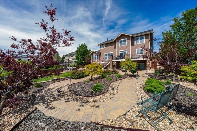 26741 E Arbor Dr, Aurora, CO 80016 - rear view of house with stairs