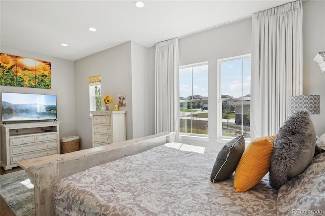 bedroom featuring wood-type flooring