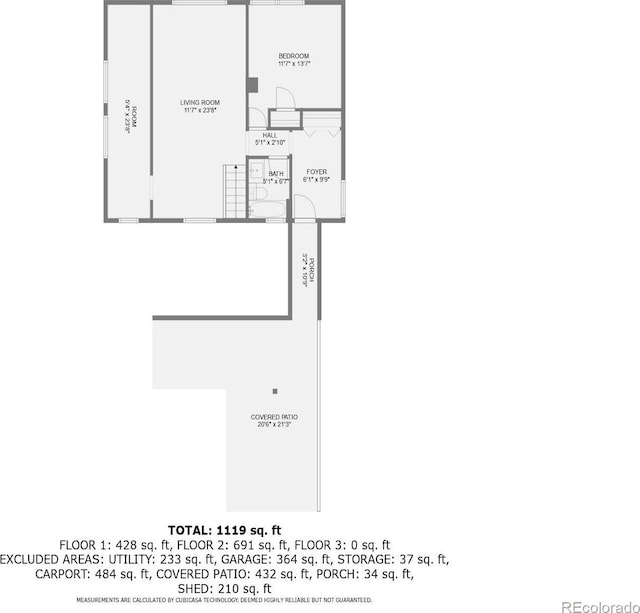 6837 S Brook Forest Rd, Evergreen, CO 80439 - room layout