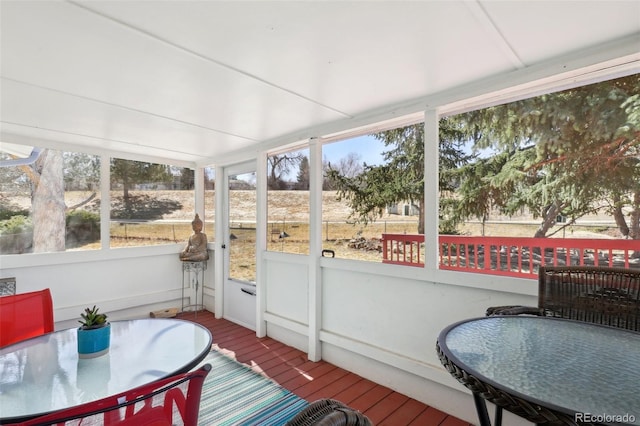 view of sunroom / solarium