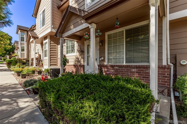 entrance to property with a porch