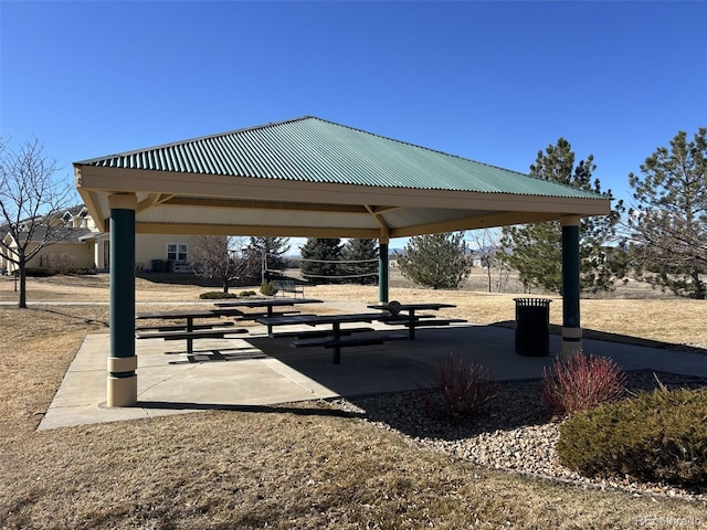 view of property's community featuring a gazebo