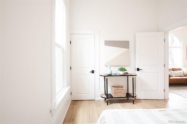 230 E Ellsworth Ave, Denver, CO 80209 - bedroom featuring multiple windows and light wood-style flooring