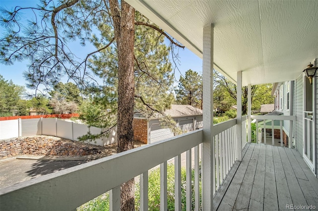 view of deck