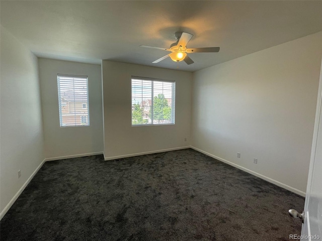 16285 W 62nd Ln Unit C, Arvada, CO 80403 - unfurnished room featuring dark colored carpet and ceiling fan