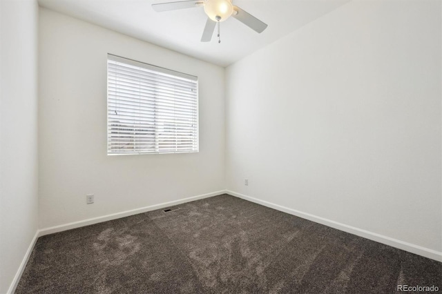 16285 W 62nd Ln Unit C, Arvada, CO 80403 - unfurnished room featuring dark carpet and ceiling fan