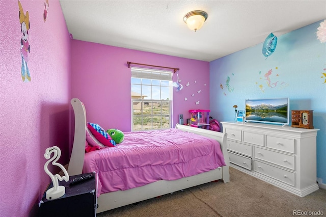 bedroom with carpet flooring