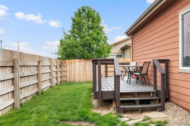 1836 Taos St, Brighton, CO 80603 - view of yard featuring a deck