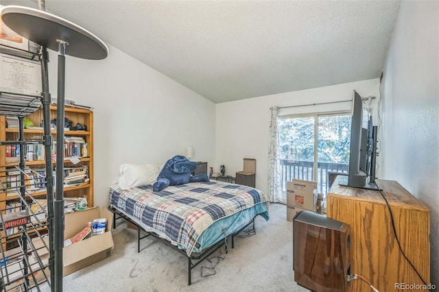1111 S Garrison St Unit 202, Lakewood, CO 80232 - bedroom featuring carpet flooring, a textured ceiling, and access to outside