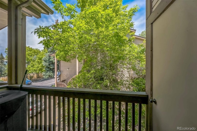 1111 S Garrison St Unit 202, Lakewood, CO 80232 - balcony with central AC unit