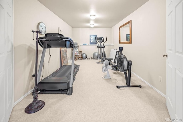 1060 Alta Vista Dr, Craig, CO 81625 - exercise room featuring carpet flooring and baseboards
