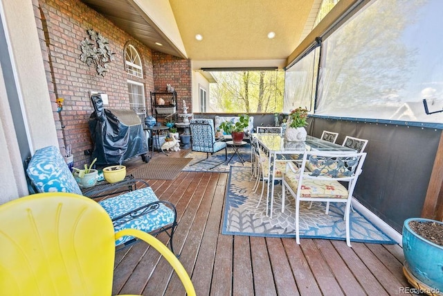 1060 Alta Vista Dr, Craig, CO 81625 - deck featuring outdoor dining space and grilling area
