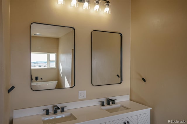 bathroom with vanity