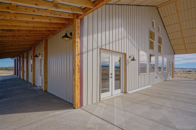 view of horse barn