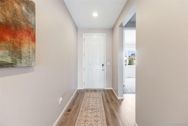 interior space featuring light hardwood / wood-style flooring