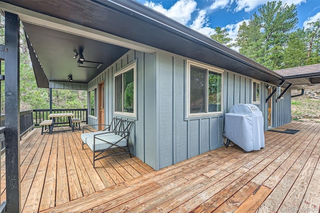 28669 Mountain View Rd, Conifer, CO 80433 - wooden deck featuring a grill