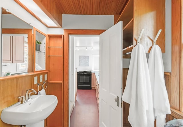 2845 Quitman St, Denver, CO 80212 - bathroom with a sink and rail lighting