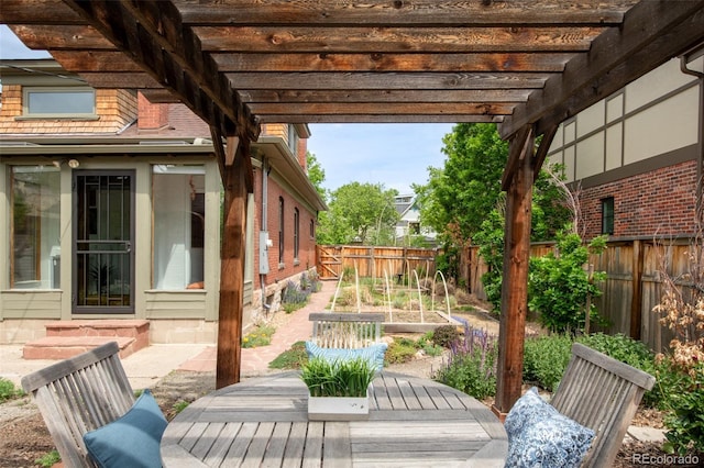 2845 Quitman St, Denver, CO 80212 - fenced backyard with a vegetable garden