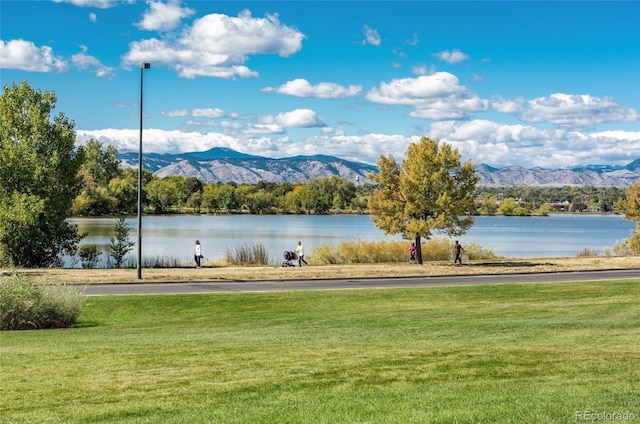 2845 Quitman St, Denver, CO 80212 - water view with a mountain backdrop