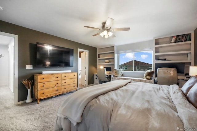 2204 Reed Grass Way, Colorado Springs, CO 80915 - carpeted bedroom with a desk and ceiling fan