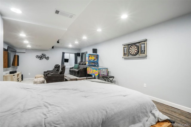 2204 Reed Grass Way, Colorado Springs, CO 80915 - bedroom with recessed lighting, baseboards, and wood finished floors