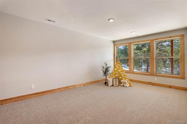 playroom featuring carpet floors