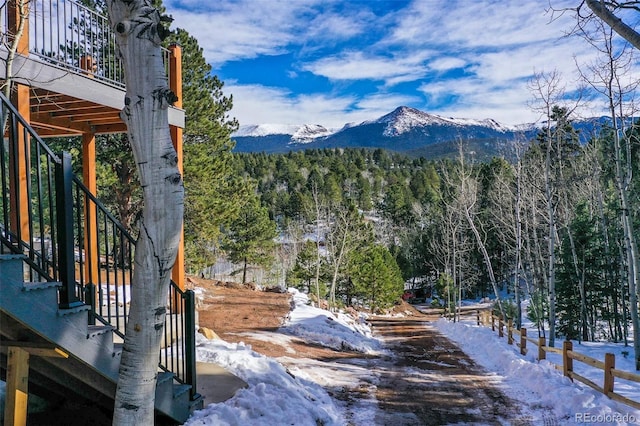 view of mountain feature