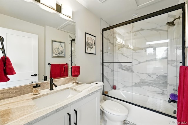 2635 Pierce St, Wheat Ridge, CO 80214 - full bathroom featuring vanity and shower / bath combination with glass door