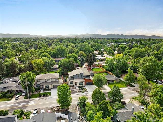 2635 Pierce St, Wheat Ridge, CO 80214 - aerial perspective of suburban area featuring a mountainous background