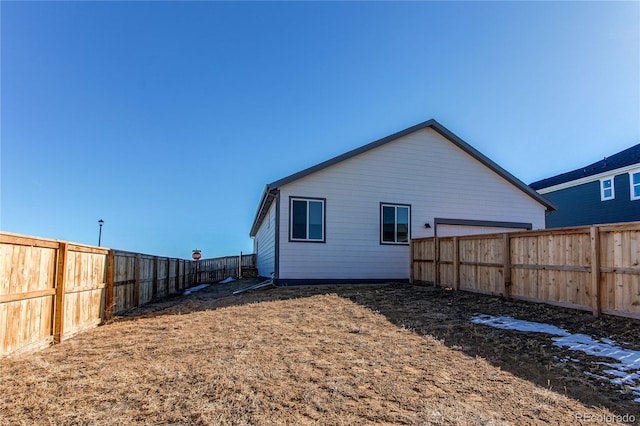 view of rear view of property