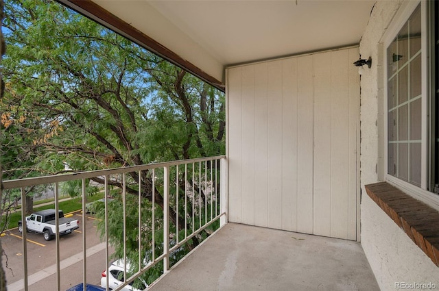 view of balcony