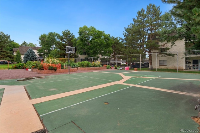 view of sport court