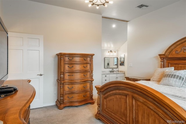 7750 S Glencoe Way, Centennial, CO 80122 - bedroom featuring light carpet and connected bathroom