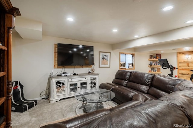 7750 S Glencoe Way, Centennial, CO 80122 - carpeted living room with recessed lighting