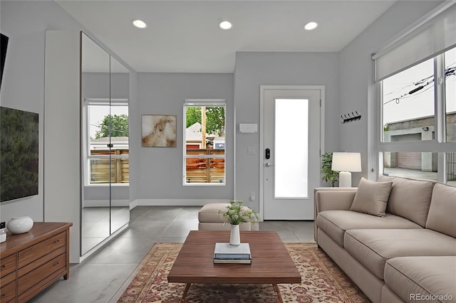 3520 W Conejos Pl Unit 14, Denver, CO 80204 - living area featuring recessed lighting and baseboards