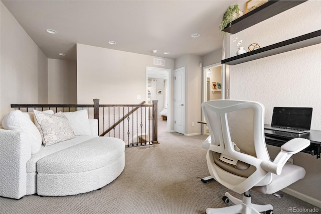 14833 E Crestridge Dr, Centennial, CO 80015 - office featuring recessed lighting, carpet, and baseboards