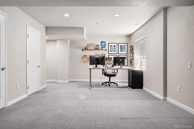 14833 E Crestridge Dr, Centennial, CO 80015 - carpeted office with baseboards and recessed lighting