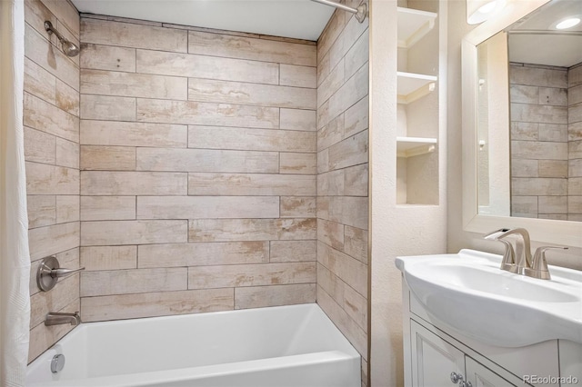 14833 E Crestridge Dr, Centennial, CO 80015 - bathroom featuring vanity and  shower combination
